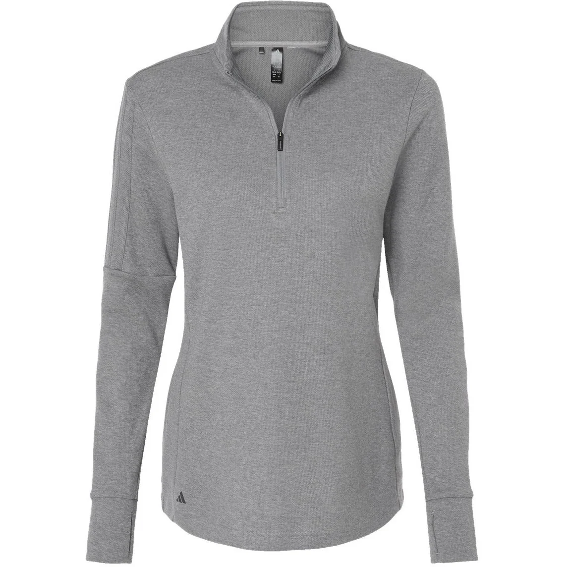 Adidas Women's 3-Stripes Quarter-Zip Sweater - Image 2