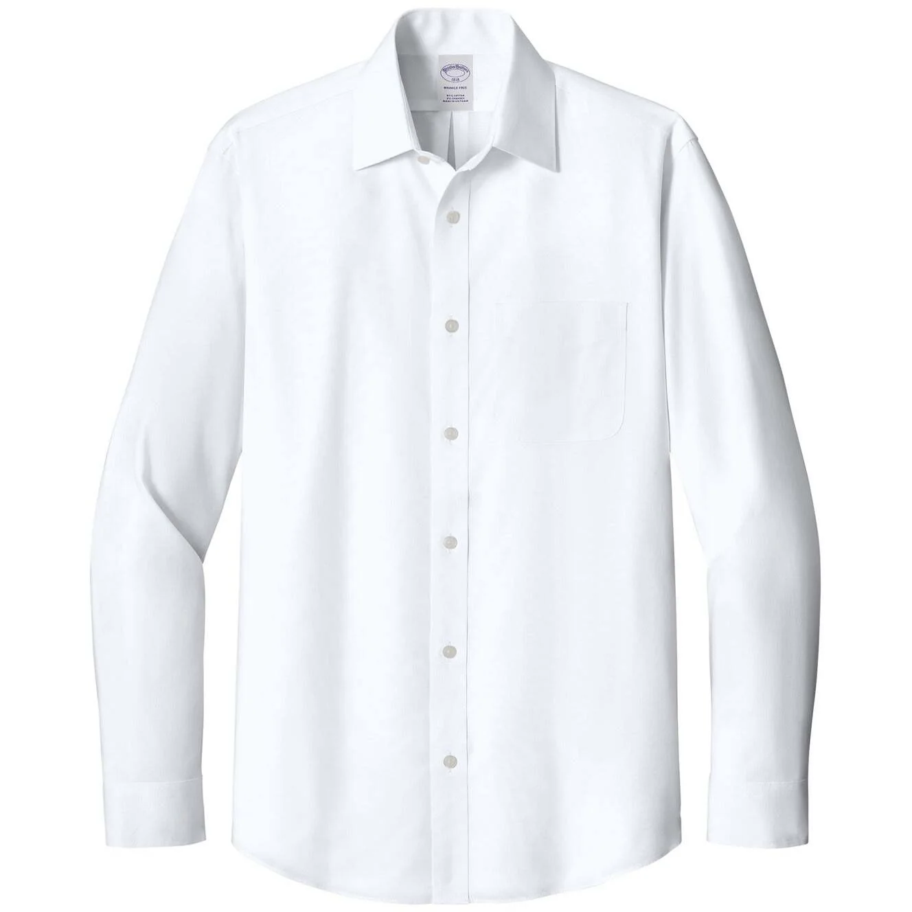 Brooks Brothers® Wrinkle-Free Stretch Pinpoint Spread Collar Shirt - Image 2