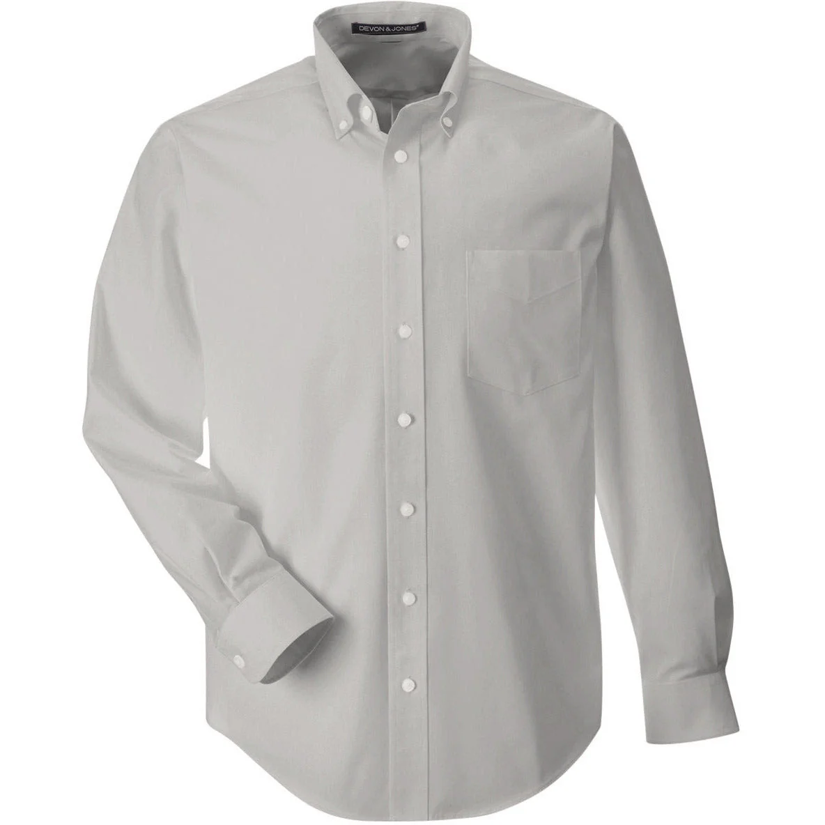Devon & Jones Men's Crown Collection® Broadcloth Woven Dress Shirt - Image 2