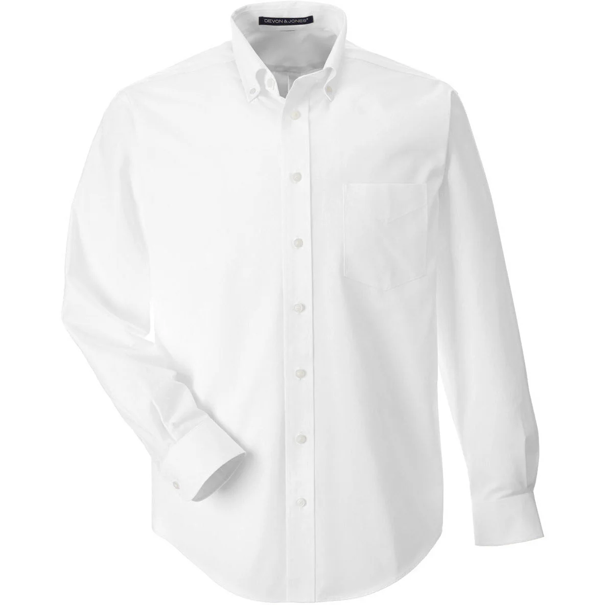 Devon & Jones Men's Crown Collection® Broadcloth Woven Dress Shirt - Image 3