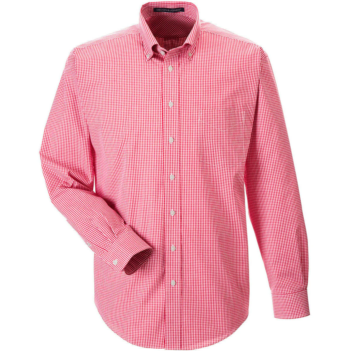 Devon & Jones Men's Crown Collection® Gingham Check Woven Dress Shirt