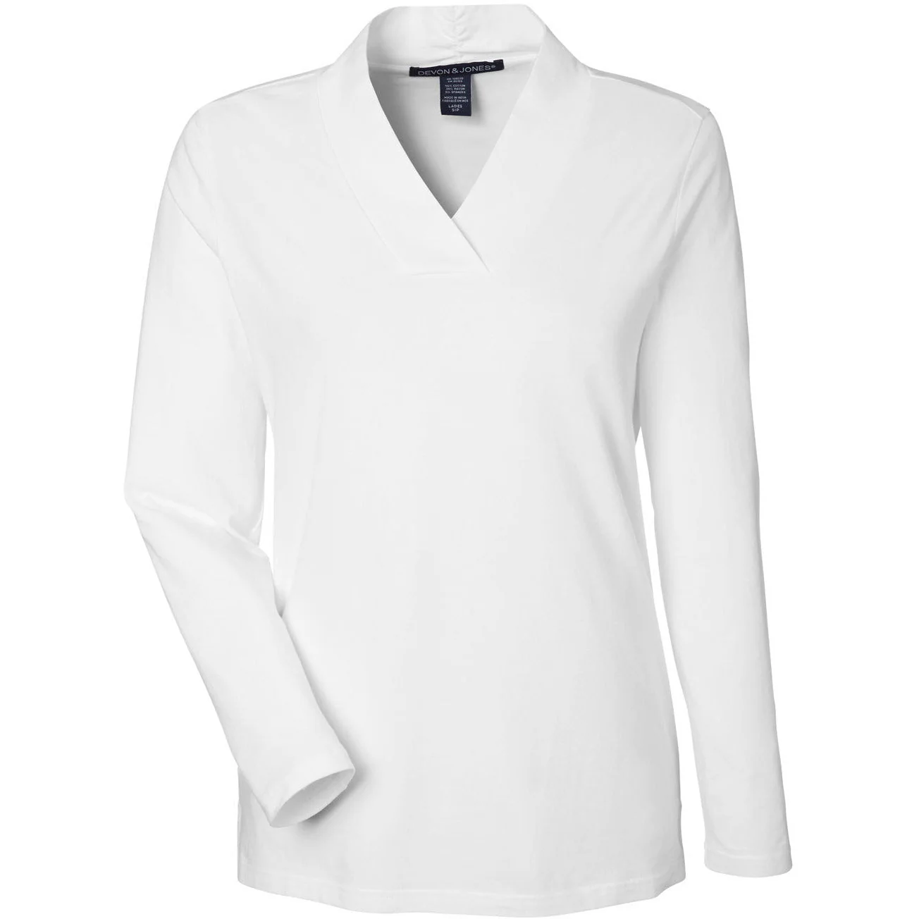 Devon & Jones Women's Raleigh Shawl Collar Knit Top - Image 3