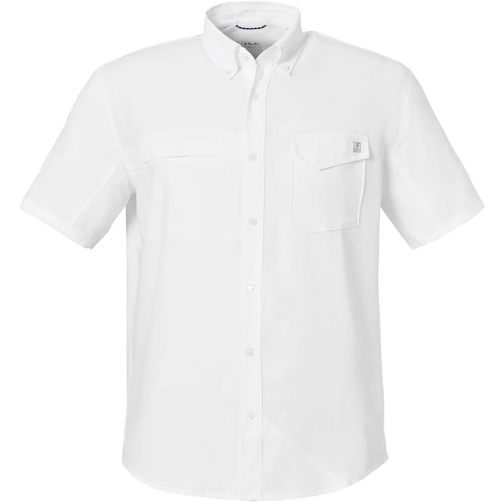 HUK Men's Tide Point Short Sleeve Shirt - Image 3