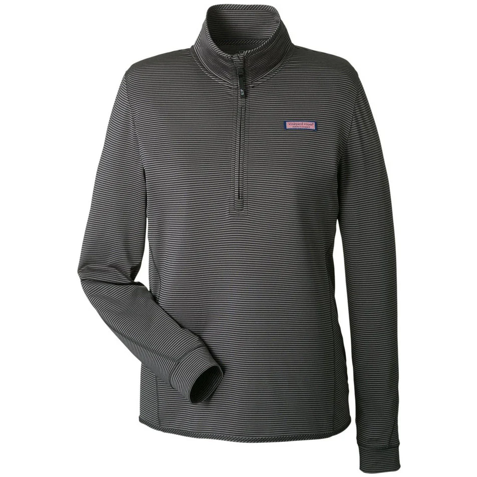 Vineyard Vines Ladies' Microstripe Sankaty Half-Zip Pullover - Image 2