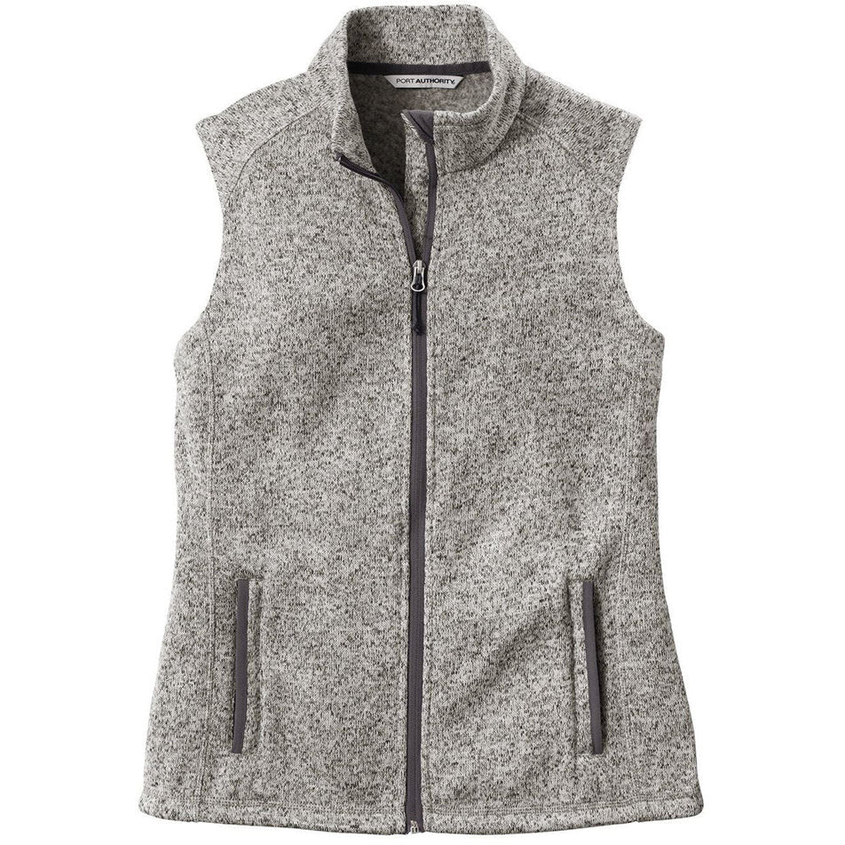 Port Authority ® Ladies Sweater Fleece Vest - Image 2