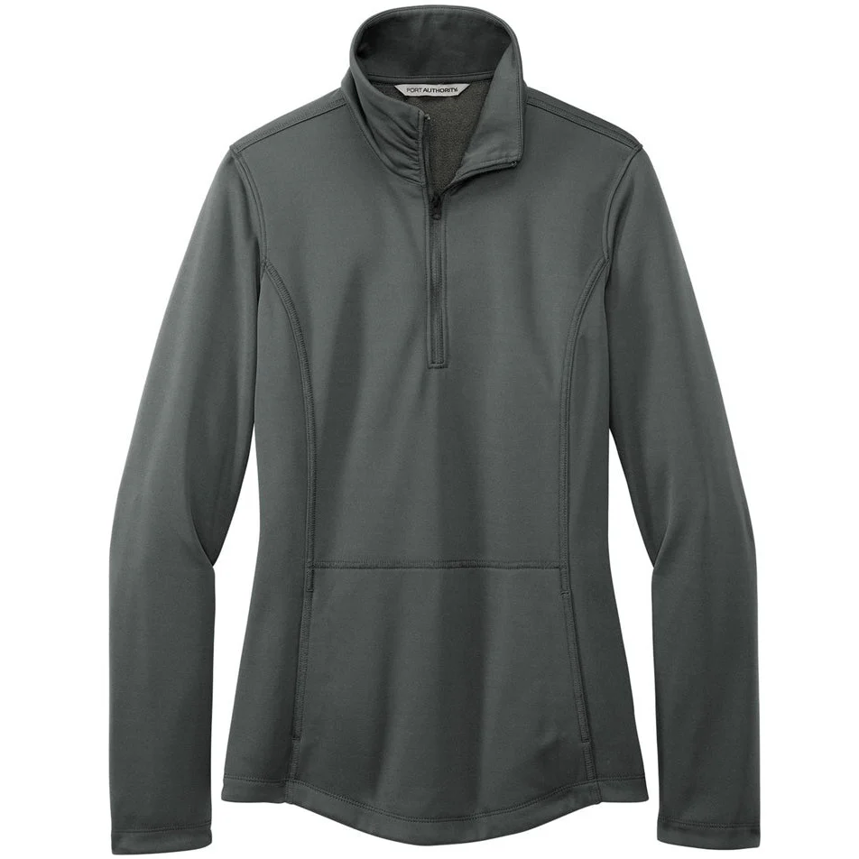 Port Authority® Ladies Smooth Fleece 1/4-Zip - Image 2