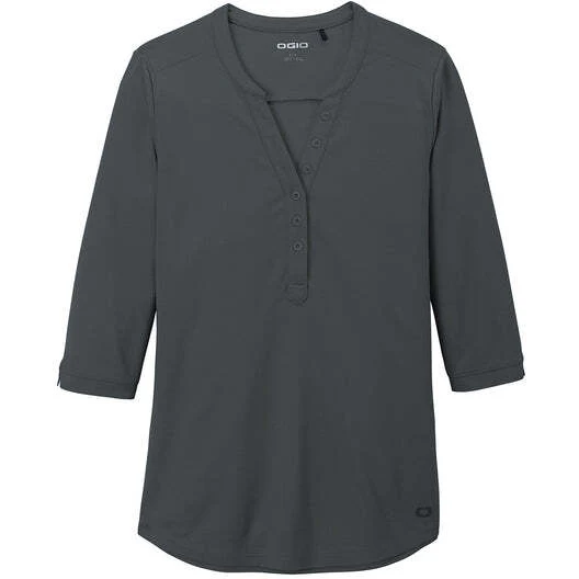 OGIO ® Ladies Jewel Henley - Image 3