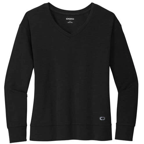 OGIO® Ladies Luuma Flex Long Sleeve V-Neck