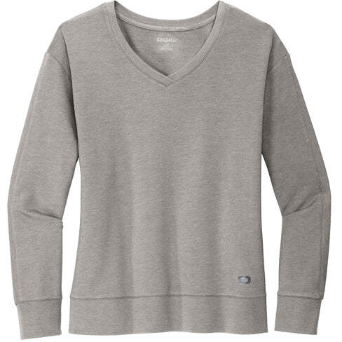 OGIO® Ladies Luuma Flex Long Sleeve V-Neck - Image 3