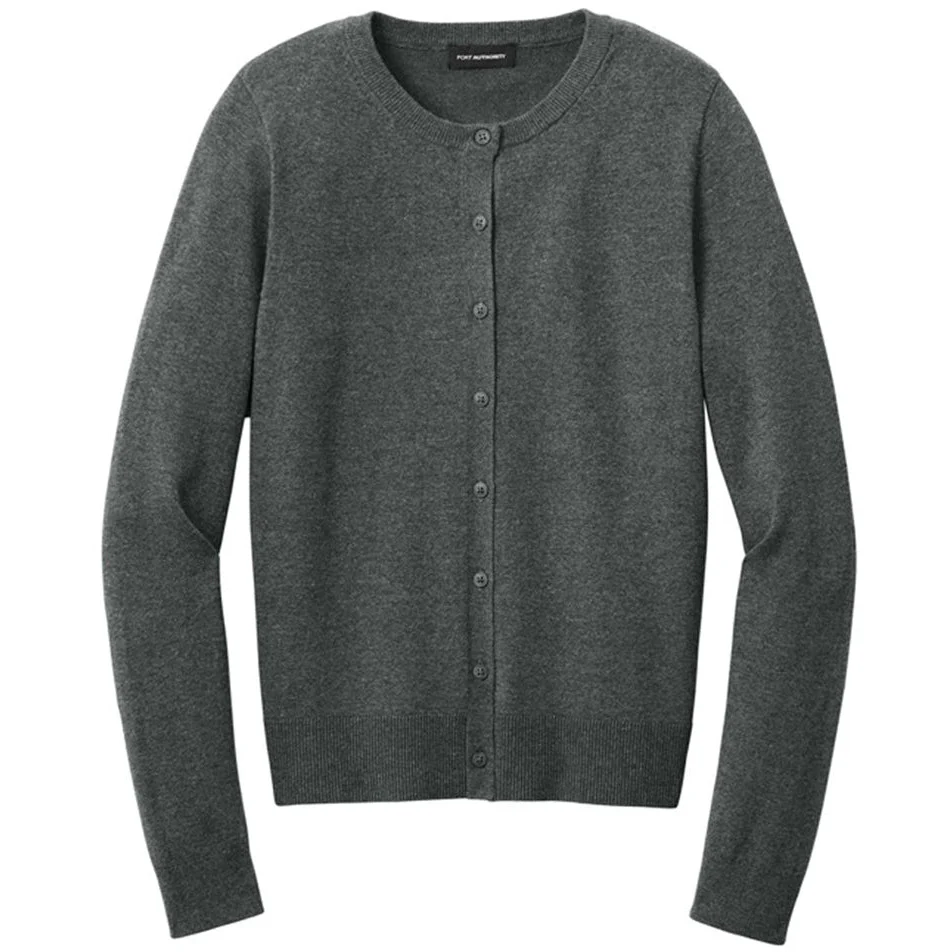 Port Authority Women's Easy Care Crewneck Cardigan Sweater