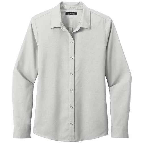 Port Authority ® Ladies Long Sleeve Performance Staff Shirt - Image 3