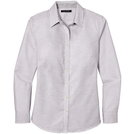 Port Authority ® Ladies SuperPro Oxford Stripe Shirt - Image 3