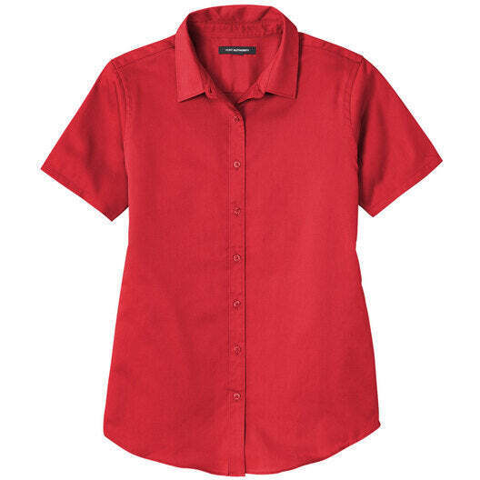 Port Authority® Ladies Short Sleeve SuperPro ReactTwill Shirt - Image 3