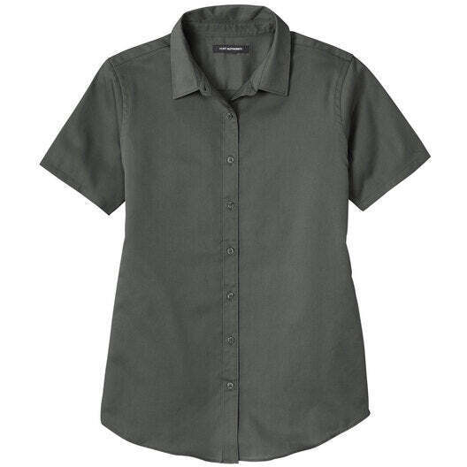 Port Authority® Ladies Short Sleeve SuperPro ReactTwill Shirt - Image 4