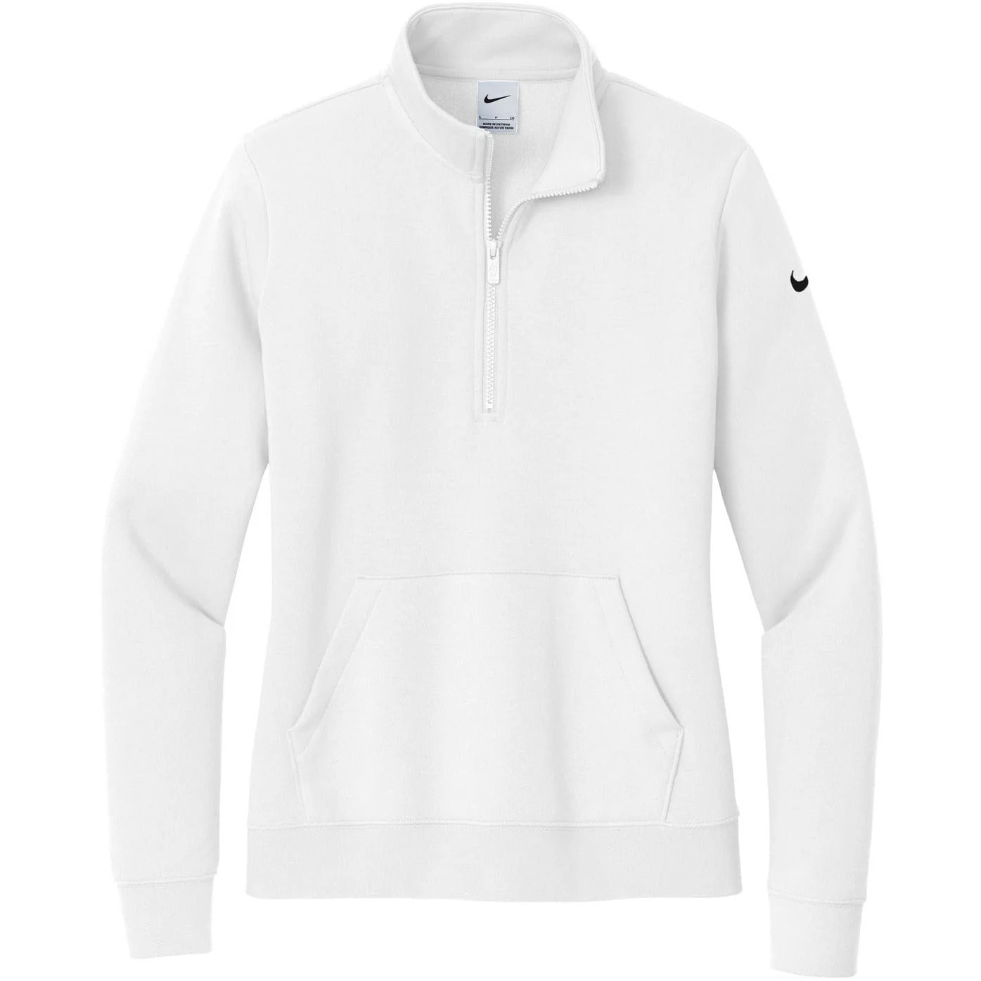 Nike Women's Club Fleece Sleeve Swoosh 1/2-Zip - Image 3