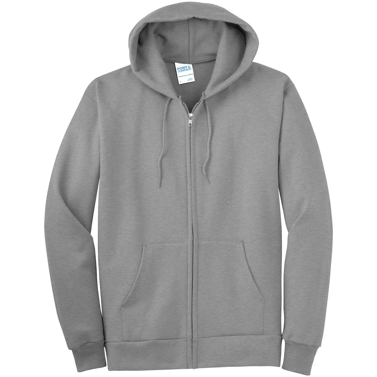 Port & Company® Tall Essential Fleece Full-Zip Hooded Sweatshirt - Image 2