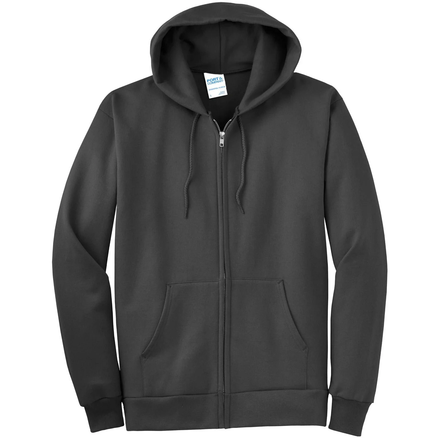 Port & Company® Tall Essential Fleece Full-Zip Hooded Sweatshirt - Image 3