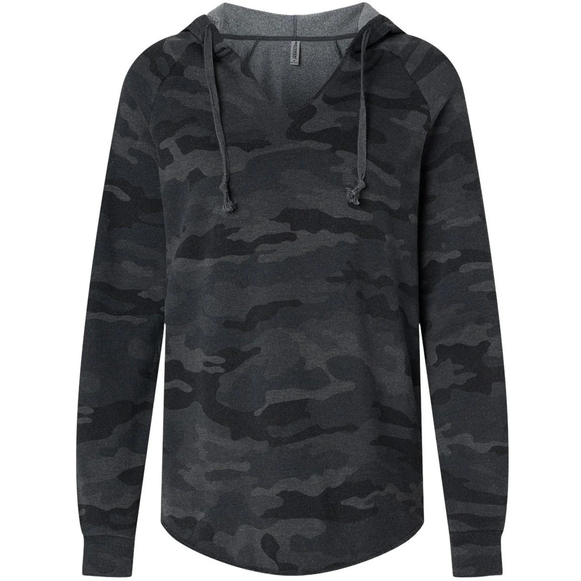 Independent Trading Co. Women’s Lightweight California Wave Wash Hooded Sweatshirt - Image 2