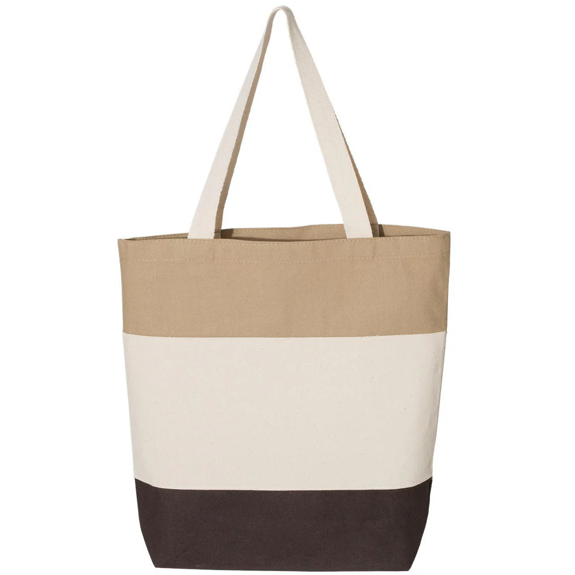 Q-Tees 11L Tri-Color Tote - Image 2