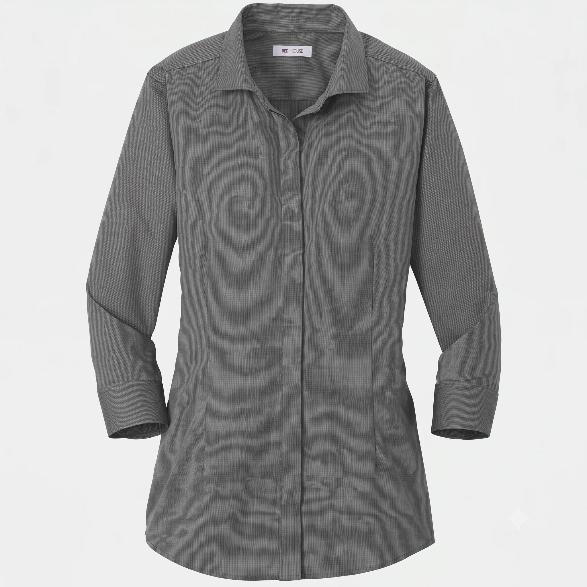 Red House® Ladies 3/4-Sleeve Nailhead Non-Iron Shirt