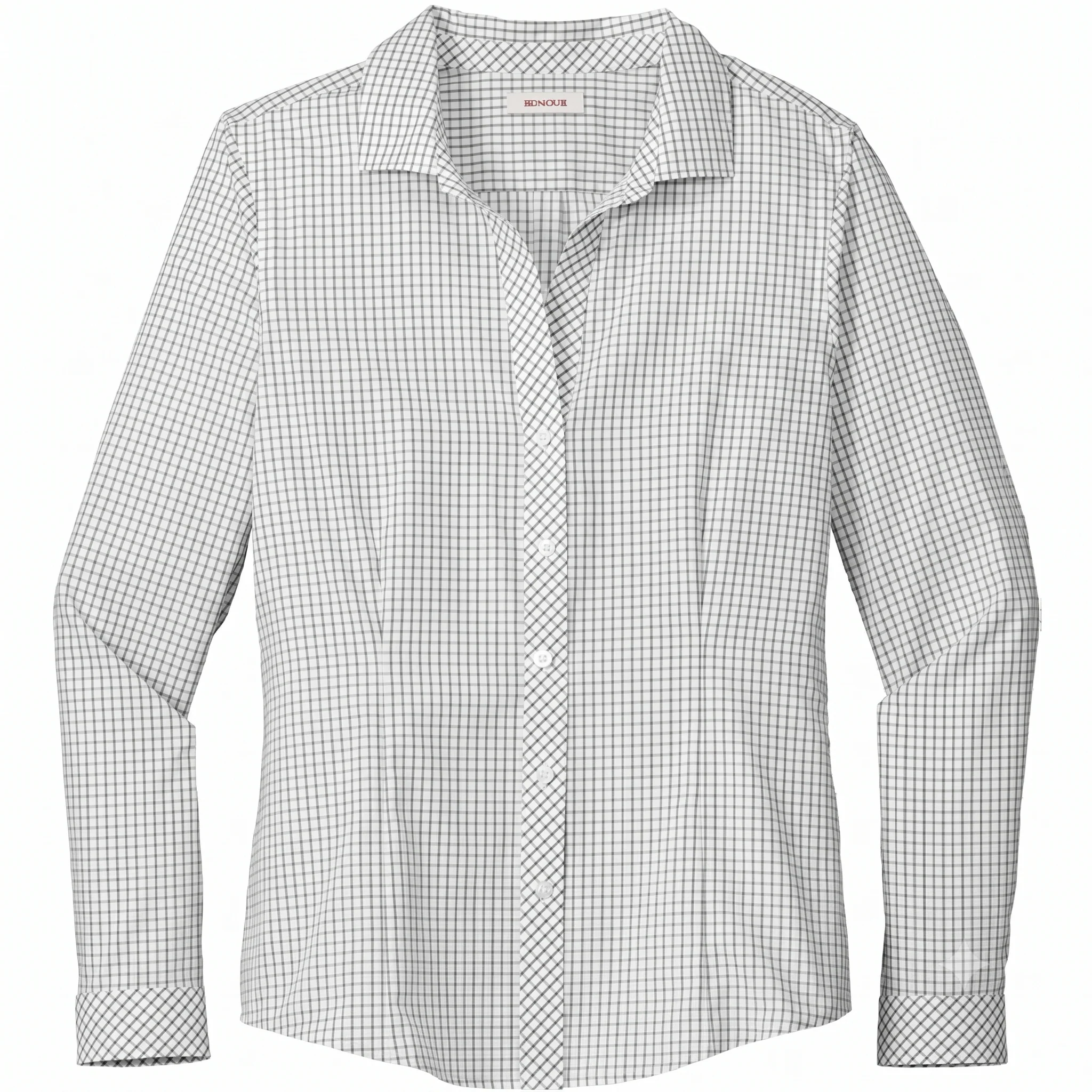 Red House ® Ladies Open Ground Check Non-Iron Shirt - Image 3